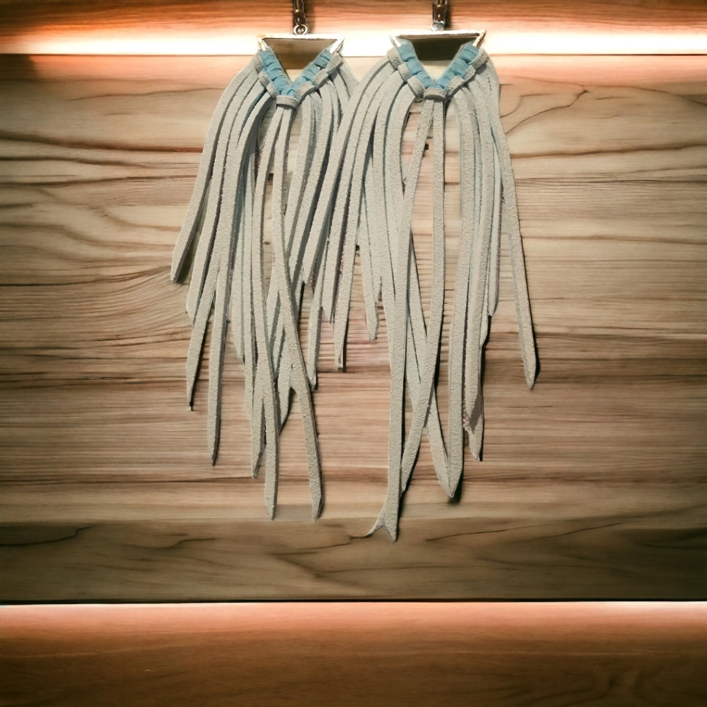 Bohemian Leather Fringe Earrings